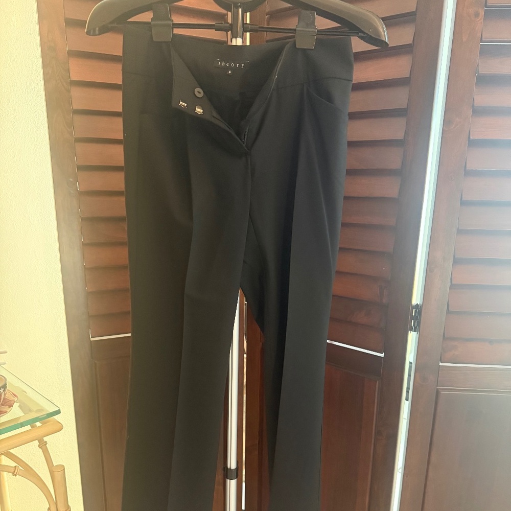 THEORY BLACK TROUSER PANTS